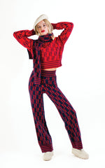 Load image into Gallery viewer, TE LOGO JACQUARD KNIT PANT

