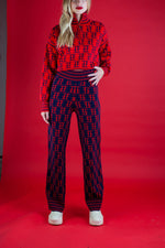 Load image into Gallery viewer, TE LOGO JACQUARD KNIT PANT
