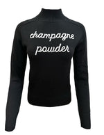 Load image into Gallery viewer, &quot;Champagne Powder&quot; Embroidered Mock Neck
